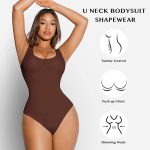 FeelinGirl Bodysuit for Women Tummy Control Seamless Fashion Thong Tops Short/Half/Short Puff/Long Puff Sleeve - Image 4